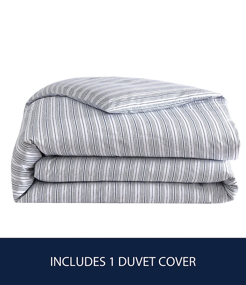Nautica Beaux Striped Cotton Duvet Cover