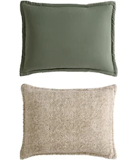Nautica Beckett Green Brushed Microsuede Reversible Comforter Mini Set