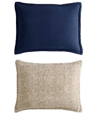 Nautica Beckett Navy Microsuede Reversible Comforter and Sham Mini Set