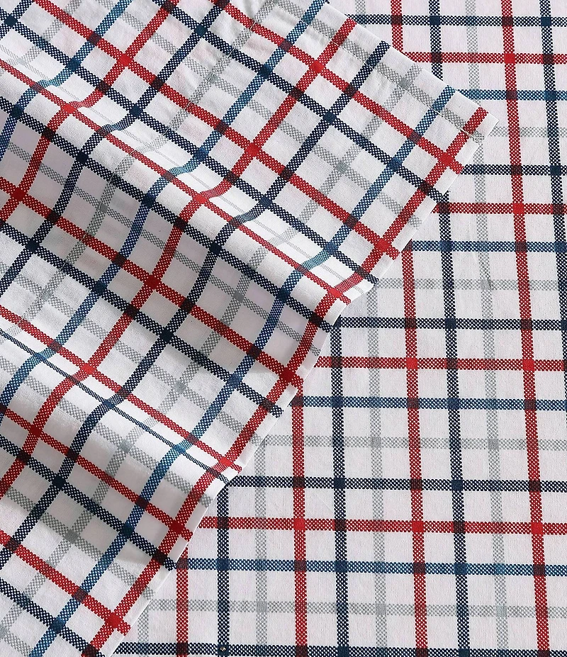 Nautica Boating Tattersall Percale Sheet Set