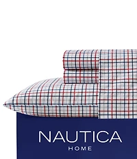Nautica Boating Tattersall Percale Sheet Set