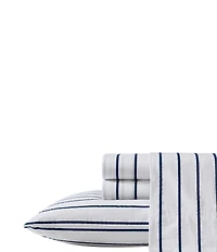 Nautica Brenton Striped Cotton Percale Sheet Set