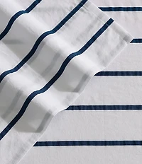 Nautica Brenton Striped Cotton Percale Sheet Set