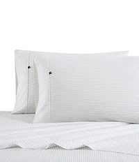 Nautica Buoy Line Grey Cotton Percale Sheet Set