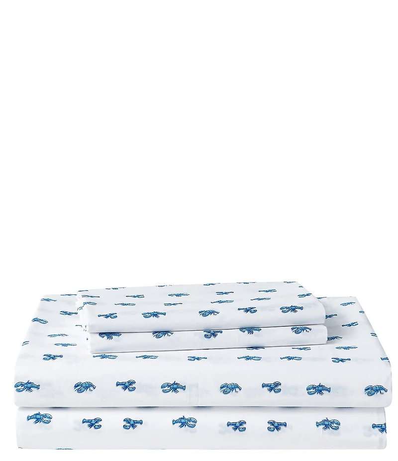 Nautica Cloyster Blue Cotton Percale Sheet Set