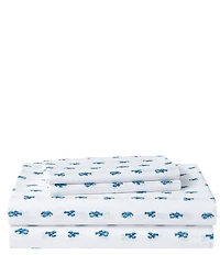 Nautica Cloyster Blue Cotton Percale Sheet Set