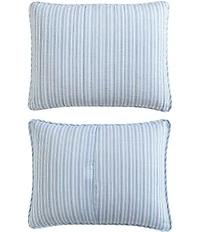 Nautica Coleridge Stripe Pattern Cotton Reversible Quilt Mini Set