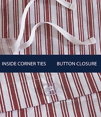 Nautica Coleridge Striped Cotton Percale Duvet Cover