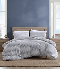 Nautica Coleridge Striped Cotton Percale Duvet Cover