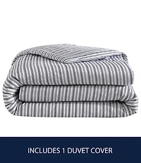 Nautica Coleridge Striped Cotton Percale Duvet Cover