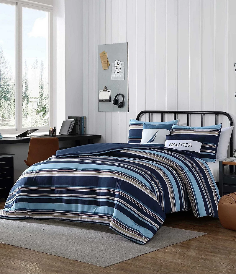 Nautica Colton Navy Comforter And Bonus Set