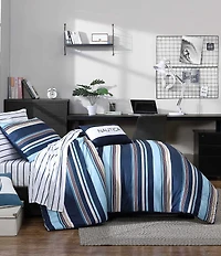 Nautica Colton Navy Comforter And Bonus Set