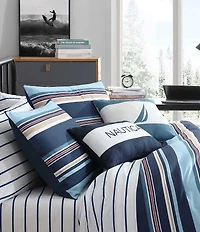 Nautica Colton Navy Comforter And Bonus Set
