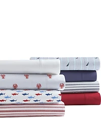 Nautica Costazul Coastal Shark Percale Sheet Set