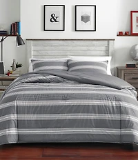 Nautica Craver Grey Stripe Mini Comforter Set