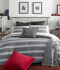 Nautica Craver Grey Stripe Mini Comforter Set