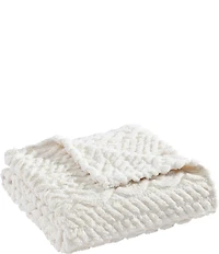 Nautica Declan Sherpa Cable Knit Cozy Throw Blanket