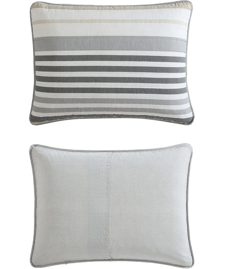 Nautica Dover Striped Cotton Reversible Quilt Mini Set