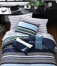 Nautica Elliot Navy Comforter and Bonus Set