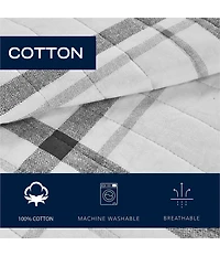 Nautica Fleetville Grey Quilt Set