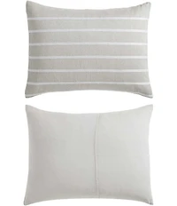 Nautica Hadley Beige Microfiber Reversible Comforter and Sham Mini Set