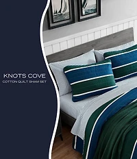Nautica Knots Cove Cotton Reversible Mini Quilt Set