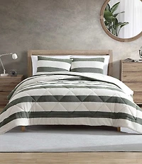 Nautica Lawndale Twill Plush Comforter and Sham Mini Set