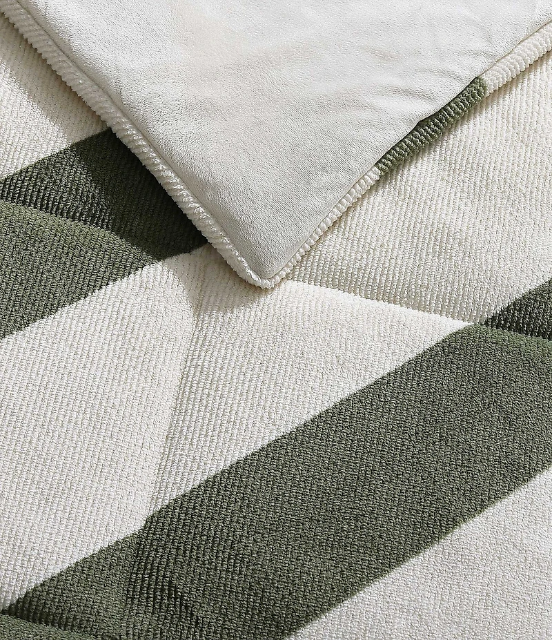 Nautica Lawndale Twill Plush Comforter and Sham Mini Set