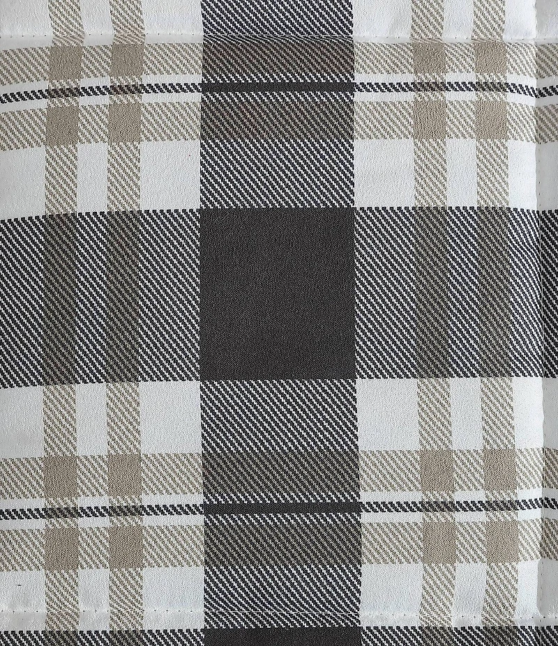 Nautica Lewes Grey Microsuede Reversible Comforter Mini Set