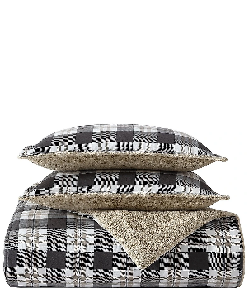 Nautica Lewes Grey Microsuede Reversible Comforter Mini Set