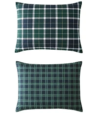 Nautica North Sail Plaid Microfiber Reversible Duvet Cover Mini Set
