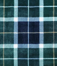 Nautica North Sail Plaid Ultra Soft Plush Fleece Bed Blanket