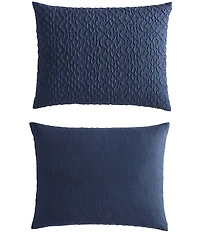 Nautica Point Harbor Navy Embossed Duvet Cover Mini Set