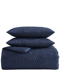 Nautica Point Harbor Navy Embossed Reversible Mini Comforter Set