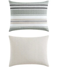 Nautica Prospect Harbor Green Cotton Reversible Comforter and Sham Mini Set