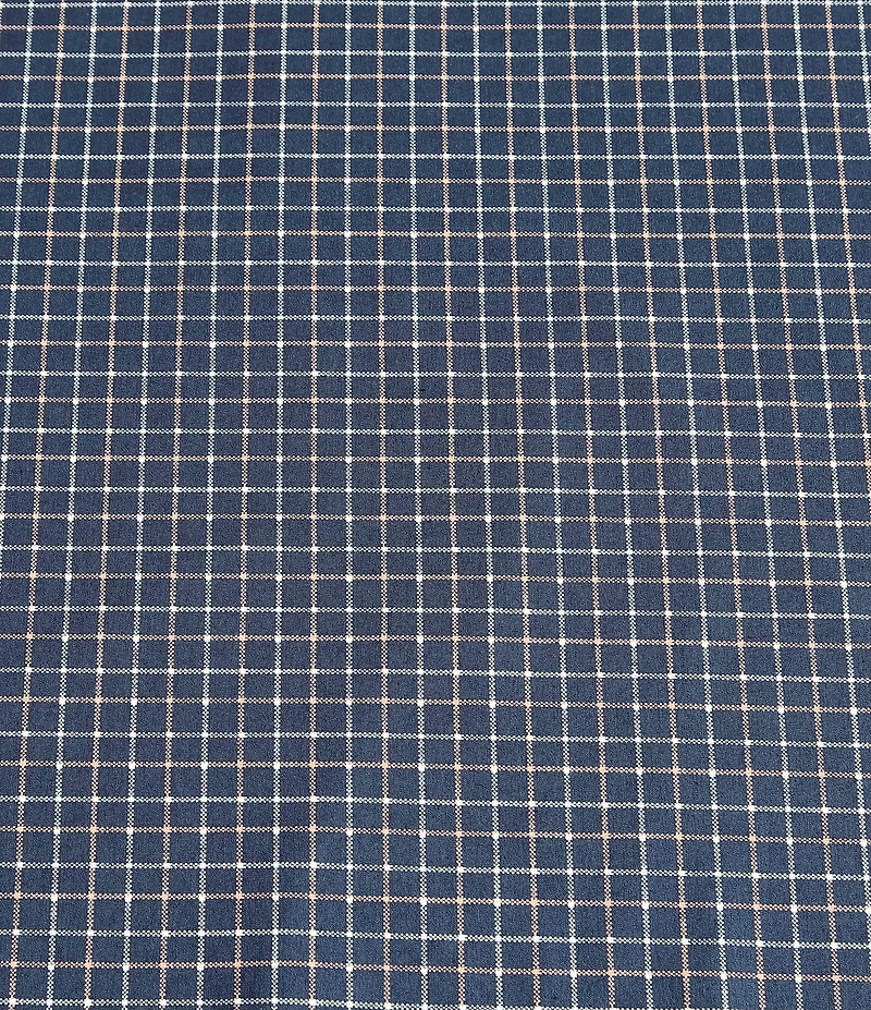 Nautica Reece Plaid Navy Cotton Percale Sheet Set