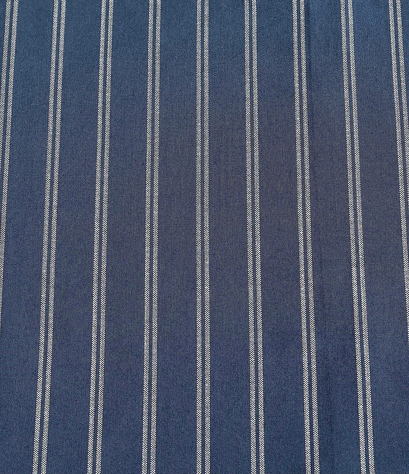 Nautica Richmond Stripe Blue Cotton Percale Sheet Set