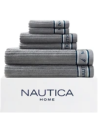 Nautica Signature Grey 6-Piece Towel Set