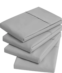 Nautica Solid Cotton Rich Blend 180-Thread Count Fitted Sheet