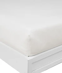 Nautica Solid Cotton Rich Blend 180-Thread Count Fitted Sheet