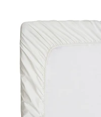 Nautica Solid Cotton Rich Blend 180-Thread Count Fitted Sheet