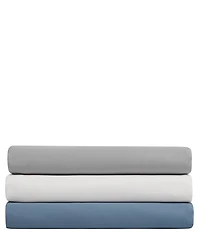 Nautica Solid Cotton Rich Blend 180-Thread Count Fitted Sheet
