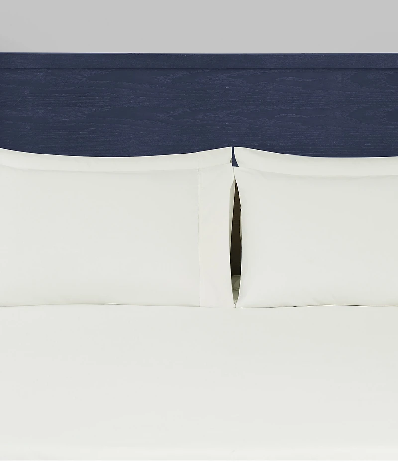 Nautica Solid Cotton Rich Blend 180-Thread Count Fitted Sheet
