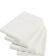 Nautica Solid Cotton Rich Blend 180-Thread Count Fitted Sheet