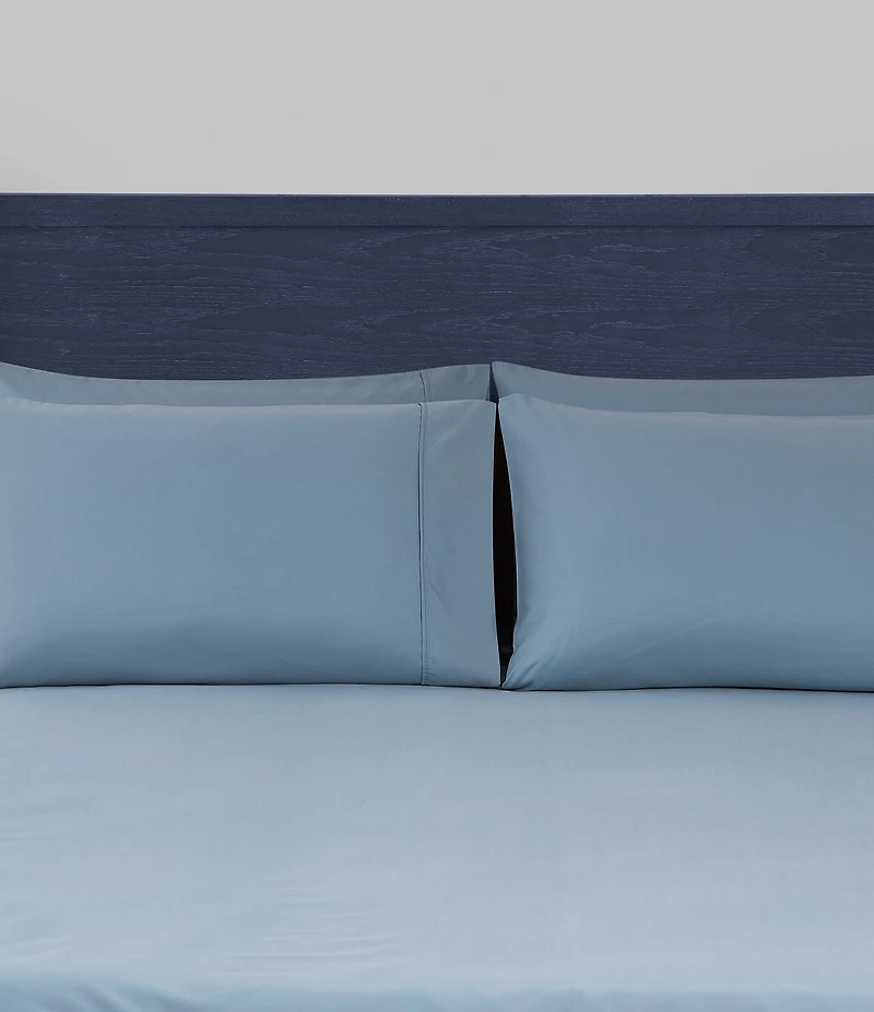 Nautica Solid Cotton Rich Blend 180-Thread Count Fitted Sheet