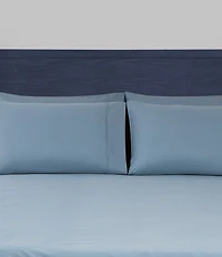 Nautica Solid Cotton Rich Blend 180-Thread Count Fitted Sheet