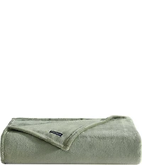 Nautica Solid Ultra Soft Plush Fleece Bed Blanket