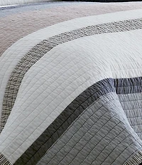 Nautica Neutral Striped Tideway Quilt