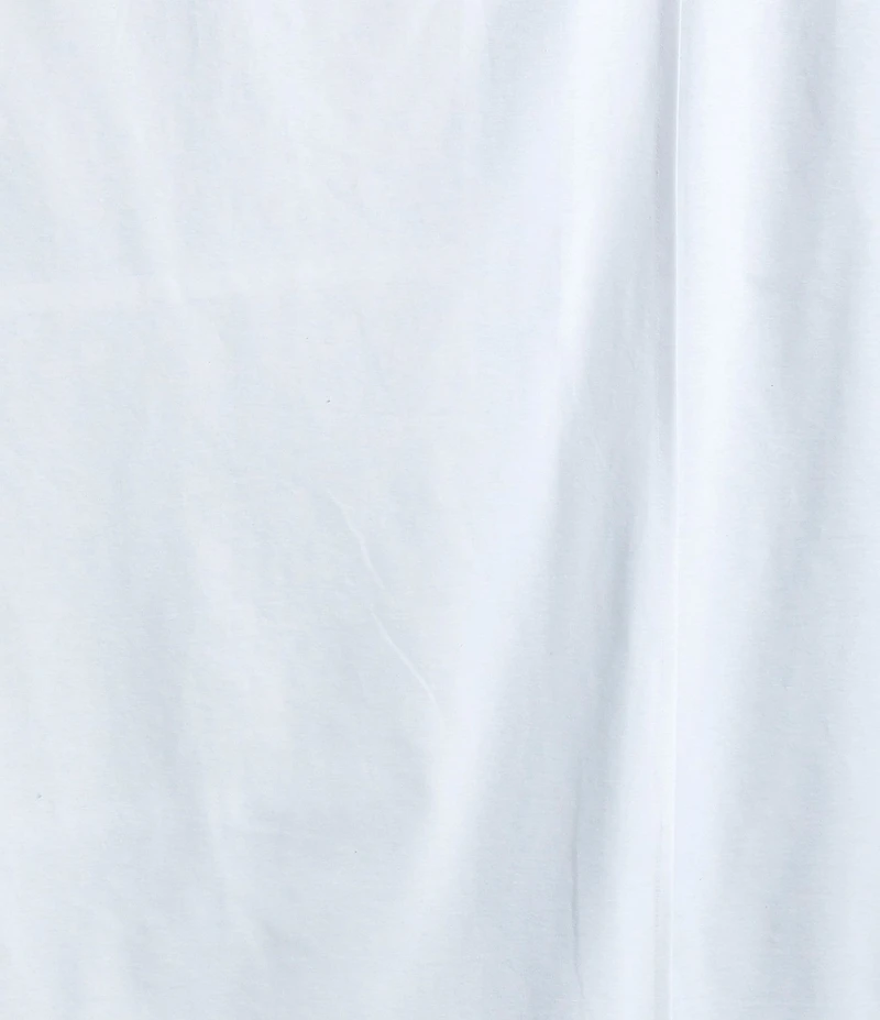 Nautica Twin XL Drop Solid Lofted Dorm Cotton White Bedskirt Panels