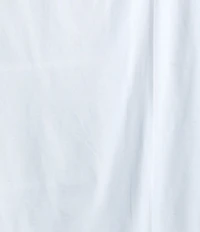 Nautica Twin XL Drop Solid Lofted Dorm Cotton White Bedskirt Panels